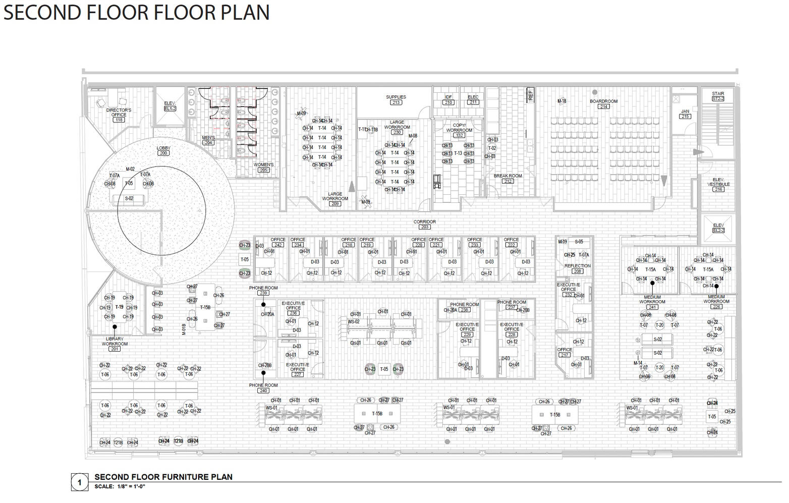 Second Floor Furniture Plan /Gensler