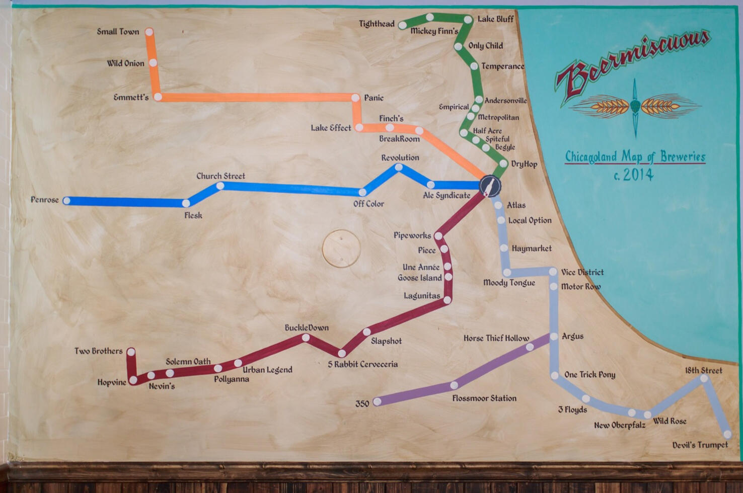 Custom Brewery Map /Leamon